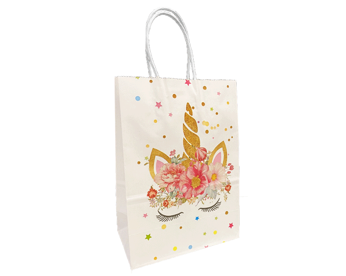 Papieren Cadeautasjes Unicorn (6st) afbeelding