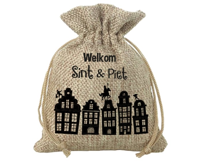 Cadeauzakje Welkom Sint&Piet - 18x25cm afbeelding