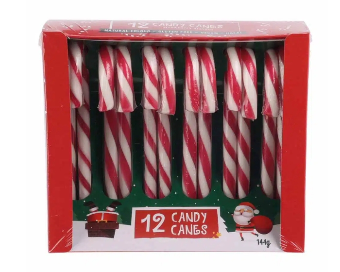 Candy Canes Rood&Wit (12st) afbeelding