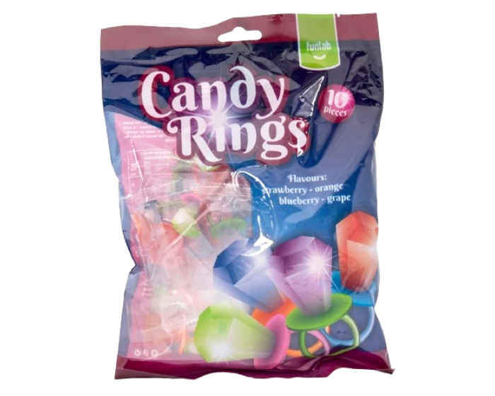 Candy Rings Funlab (8st) afbeelding