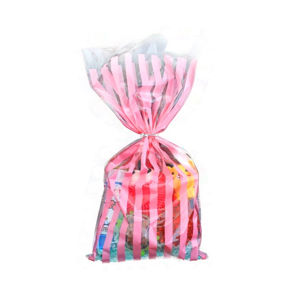 Uitdeelzakjes Cellofaan Roze (12st) afbeelding