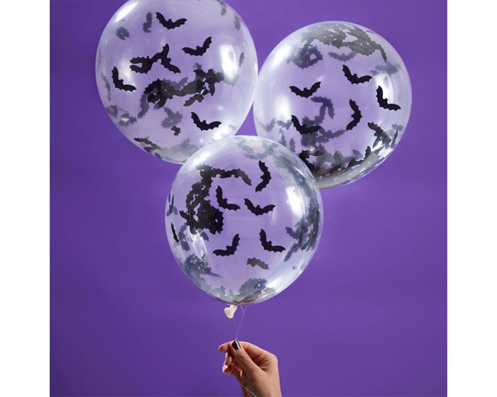 Confetti Ballonnen Vleermuis Ginger Ray (5st) afbeelding