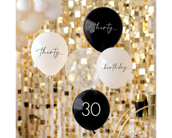 Ballonnen 30 Zwart, Nude&Champagne Ginger Ray (5st) afbeelding