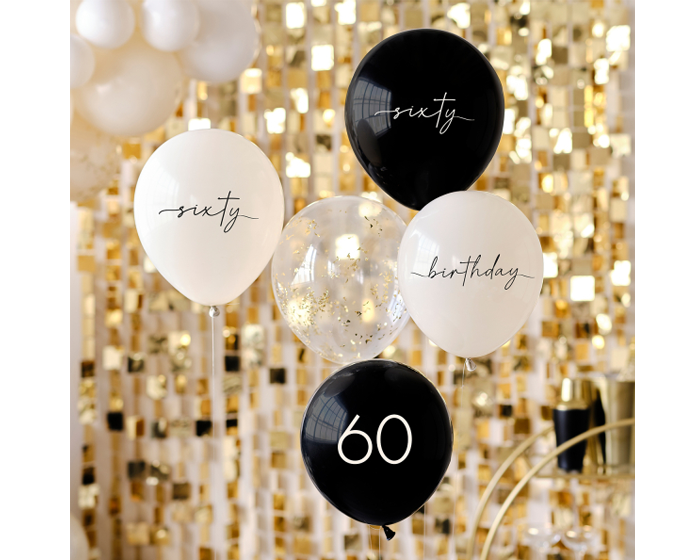 Ballonnen 60 Zwart, Nude&Champagne Ginger Ray (5st) afbeelding