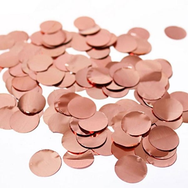 Confetti Metallic Roségoud (2,5cm 15gr) afbeelding
