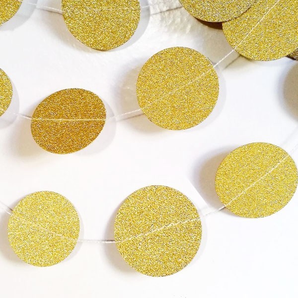 Confetti Slinger Glitter Goud (2,5m) afbeelding