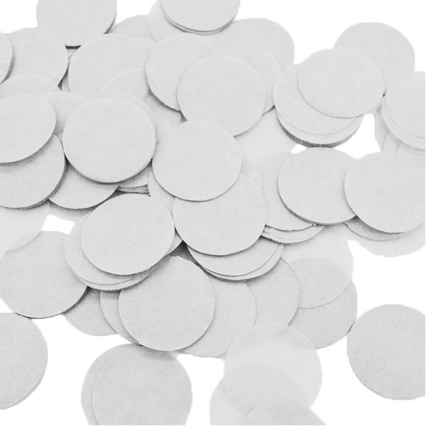 Zijdevloei Confetti Wit (40gr) afbeelding