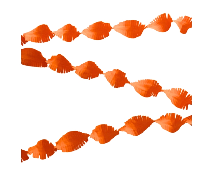 Crepe Guirlande Oranje (24m) afbeelding