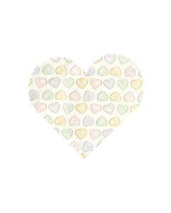 Servetten Hartvorm Watercolor Heart