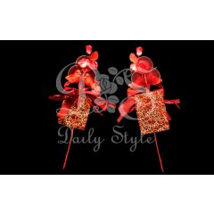 Corsagebedankje Duif Rood