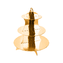 Kartonnen Etagere Goud