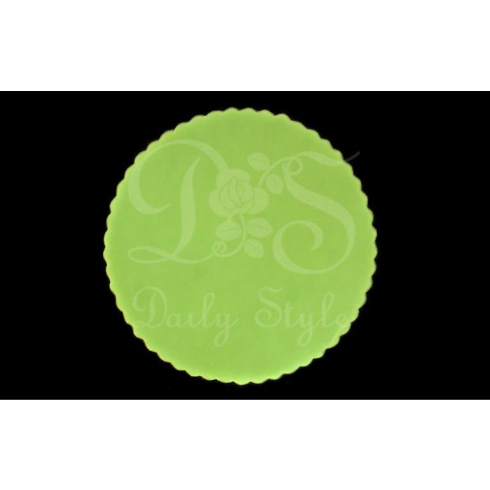 Tule Rondjes Kaal Ø24cm Groen