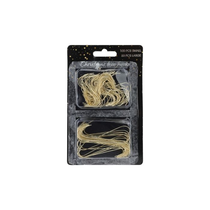 Kerstboomhaakjes Goud - 150 stuks