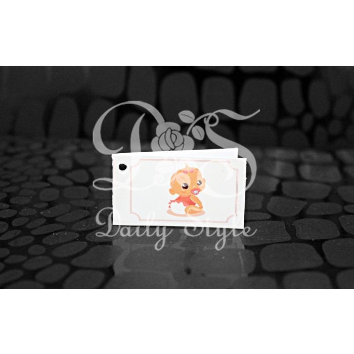 Bedankkaartje Baby Roze