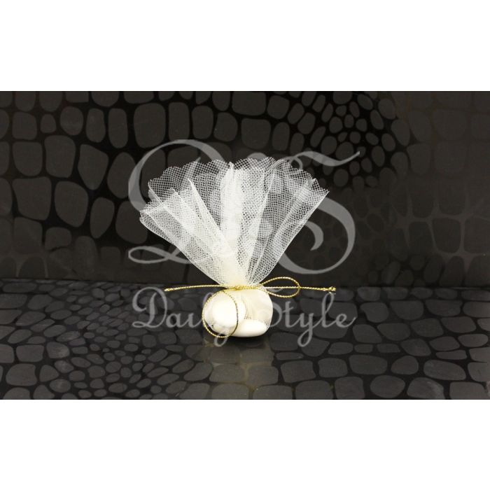 Tule Rondjes Kaal Ø24cm Creme