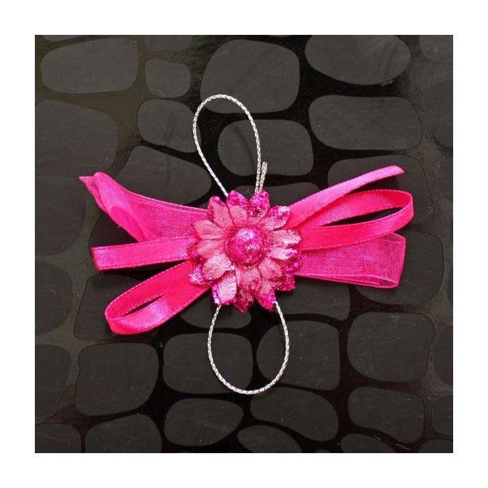 Strikje Zonnebloem Fuchsia