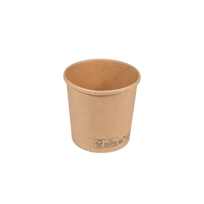 Kartonnen Soepkom 360ml Kraft