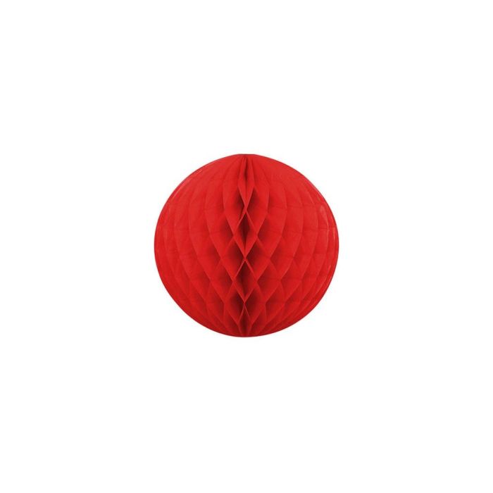 Honeycombbal ø20cm rood