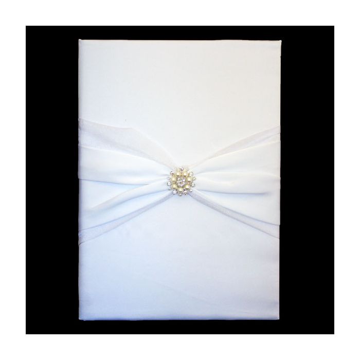 Gastenboek 'Laura' XL Wit