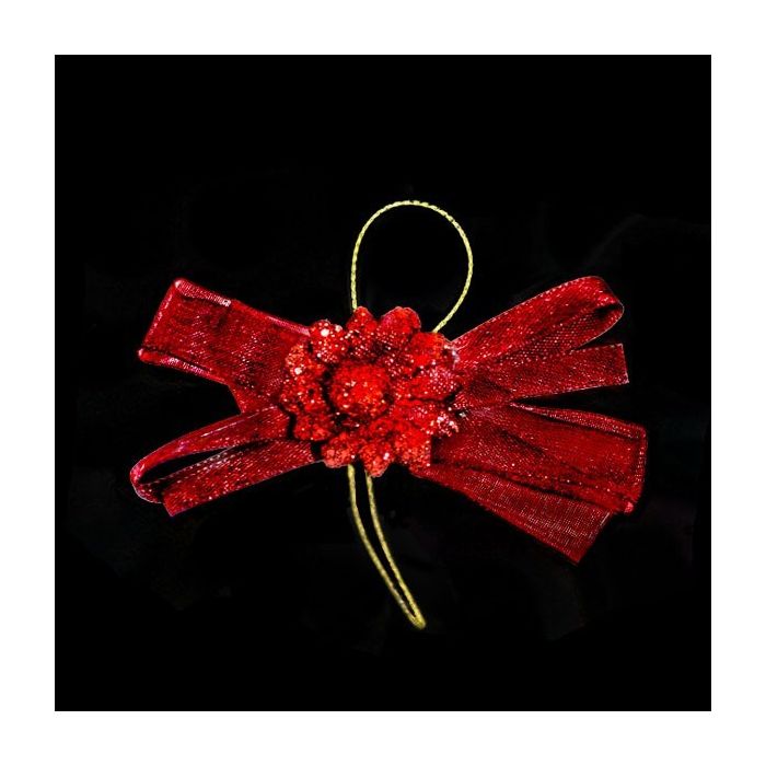 Strikje Zonnebloem Bordeaux