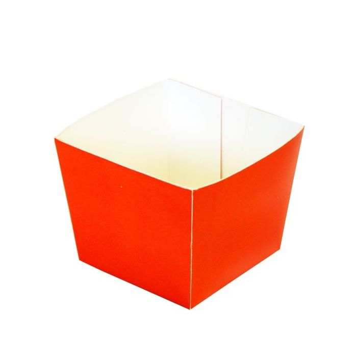 Kartonnen Snackbak Uni Rood