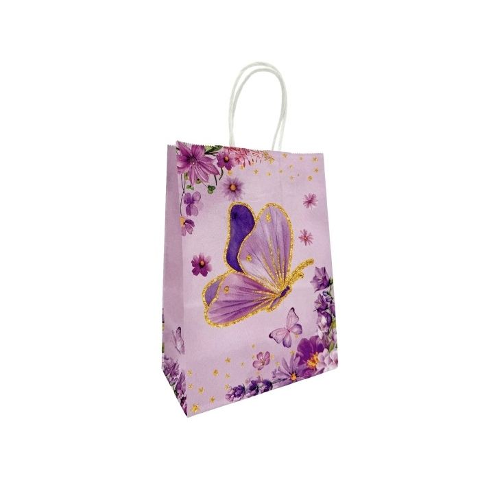 Cadeautasjes Vlinder - 6 stuks