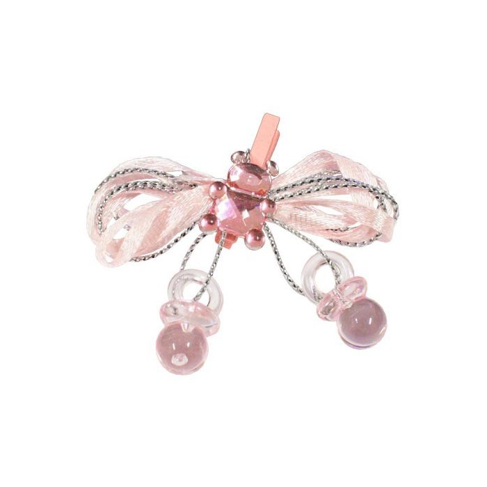 Strikje Beer & Speentjes Roze