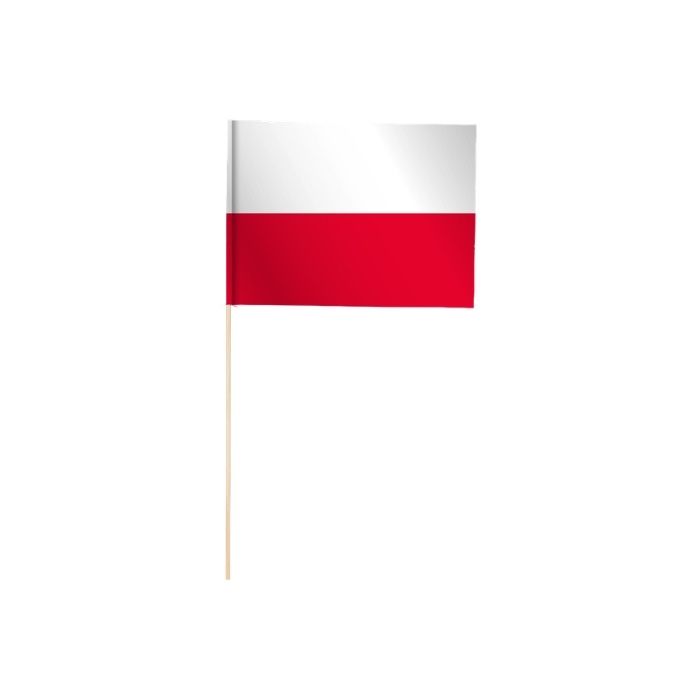 Papieren Zwaaivlaggetjes Polen