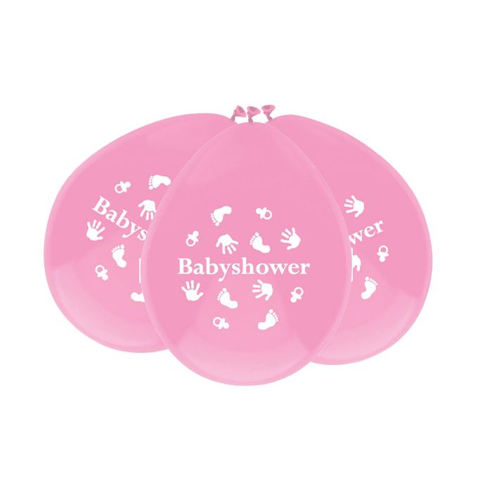 Ballon 'Babyshower' Roze