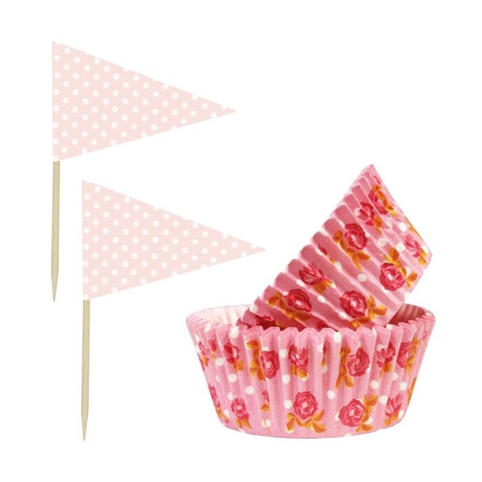 Cupcake Set Roze Ø11cm