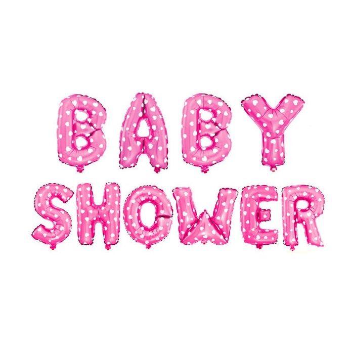Folie Ballon Babyshower Roze