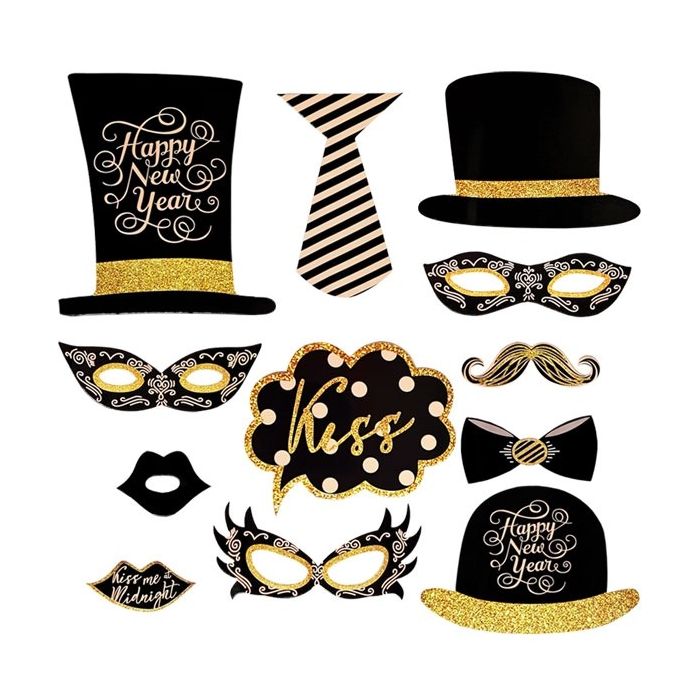 Photo Booth Kit Happy New Year