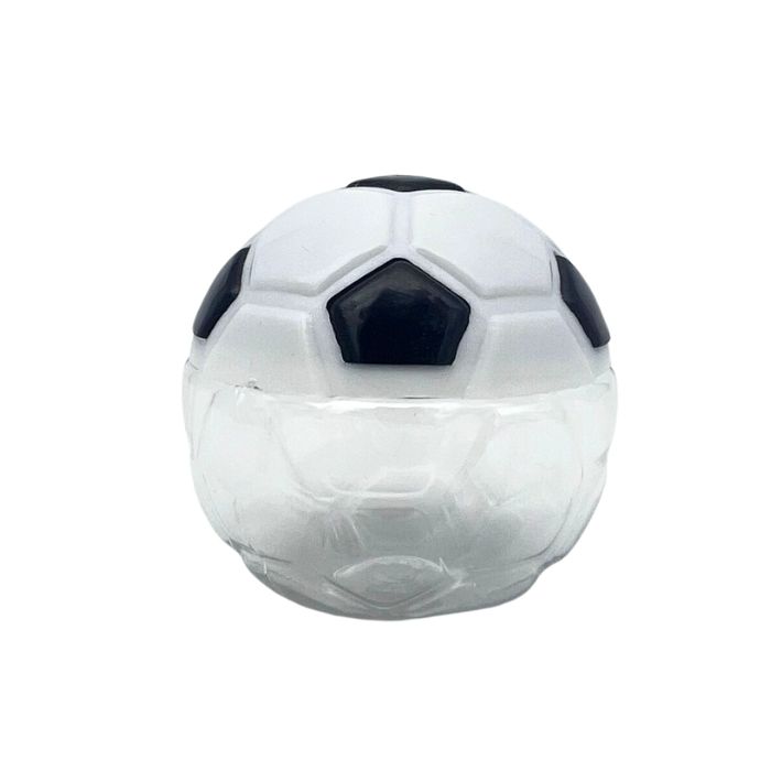 Set van 6 transparante voetbal potjes voor kinderfeestjes en traktaties