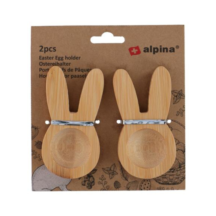 Paasei Houder Hout - 2 stuks