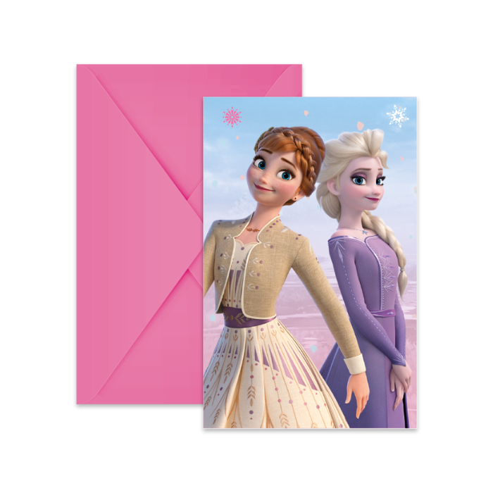 Uitnodigingen Frozen 2 Wind Spirit - 6 stuks