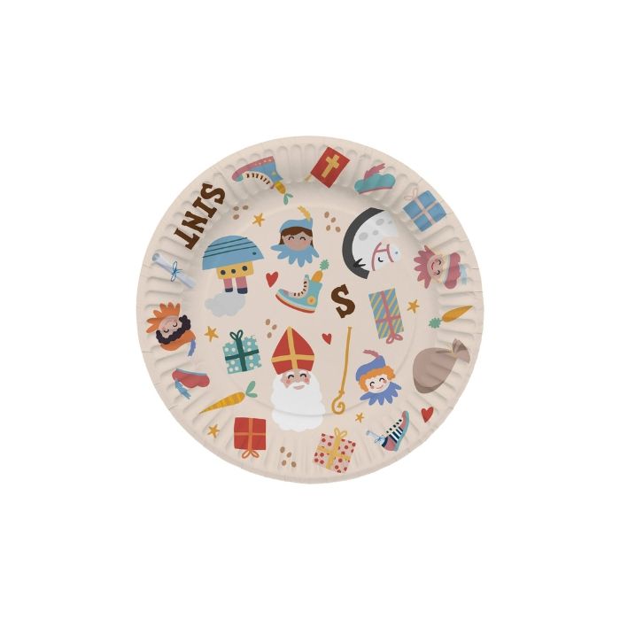 Borden Sint & Pieten Ø18cm
