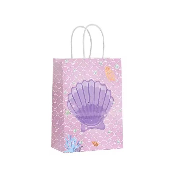 Cadeautasjes Zeemeermin - 6 stuks