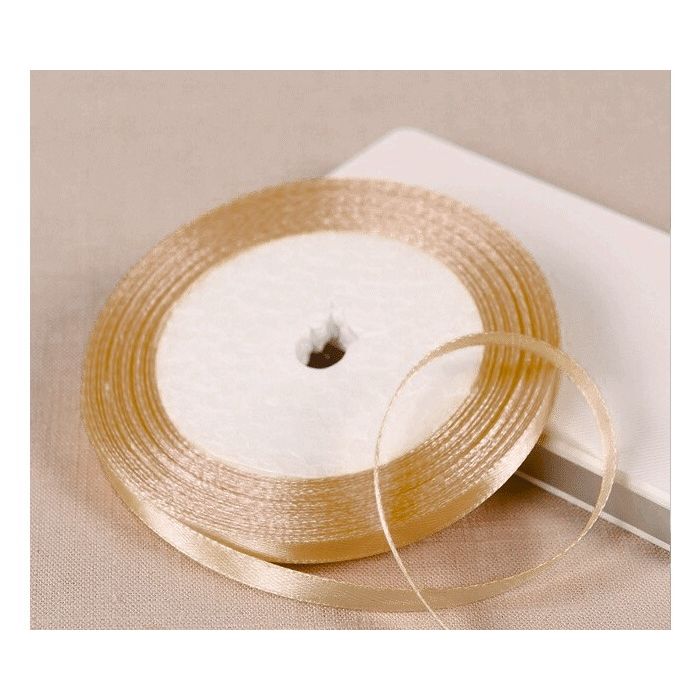 Satijnlint Goud 6mm