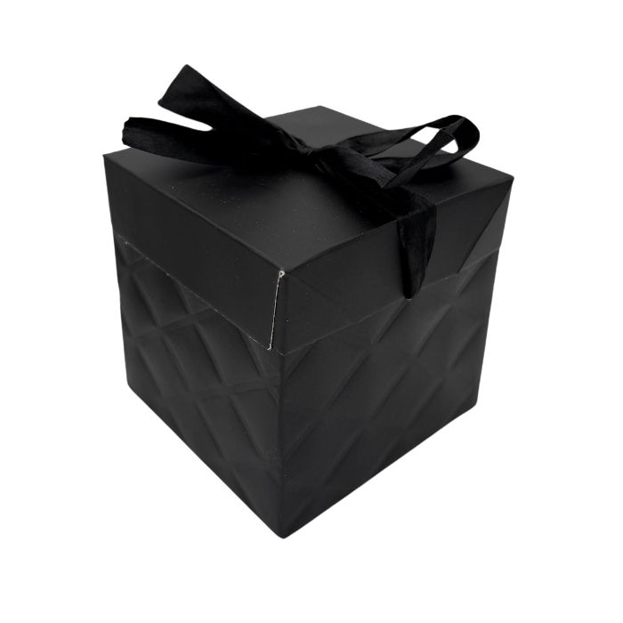 Cadeaudoos Geruit Zwart 10cm - Luxe cadeauverpakking