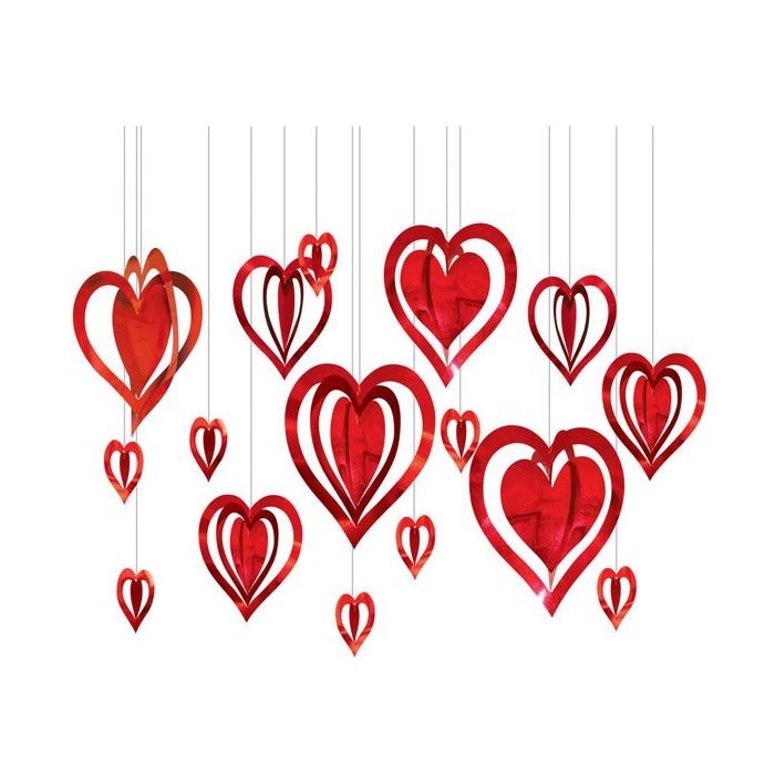 3D Hart Decoratie Kit (16st)