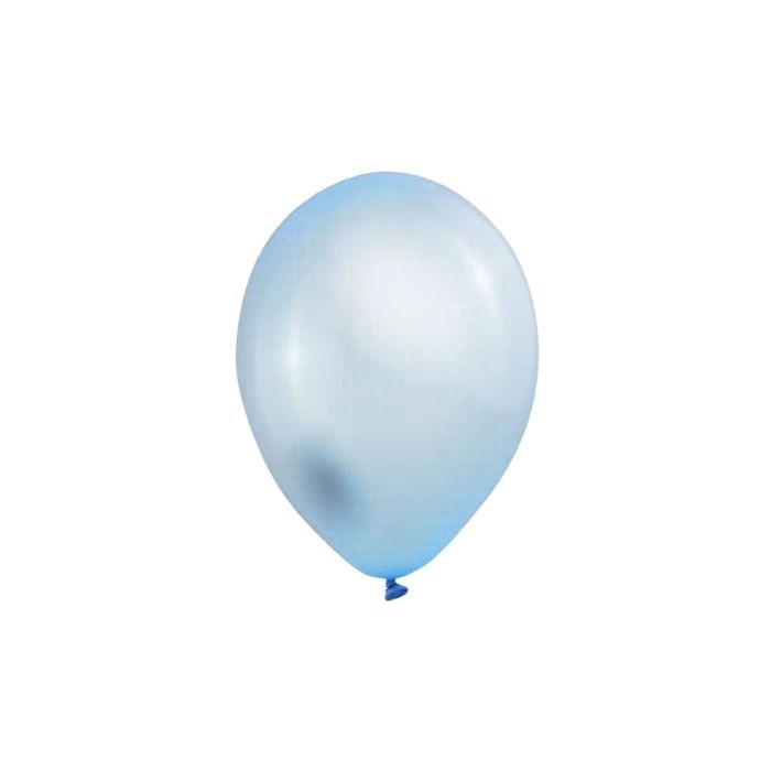 Mini Metallic Ballonnen Lichtblauw
