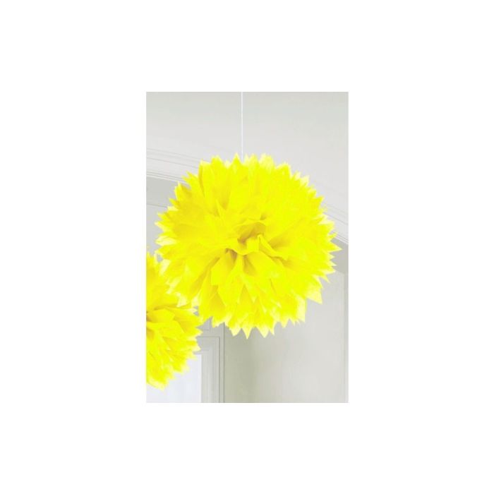 Pompom 30cm Geel