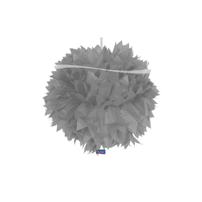 Pompom 48cm Grijs