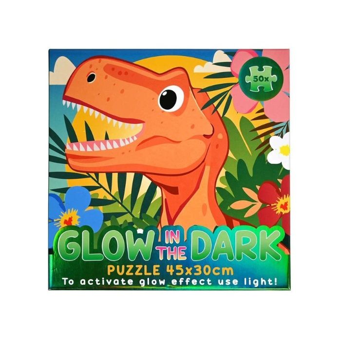 Glow in the Dark Puzzel Dino