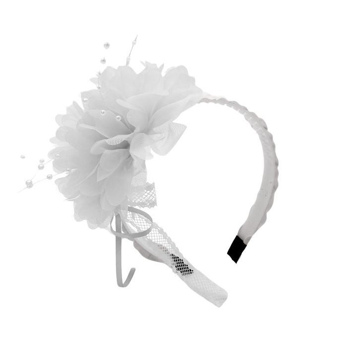Diadeem Bloem Wit