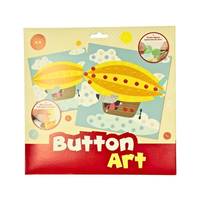 Button Art Zappelin Wolf