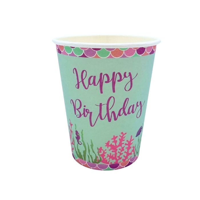 Bekers Zeemeermin - 8 stuks