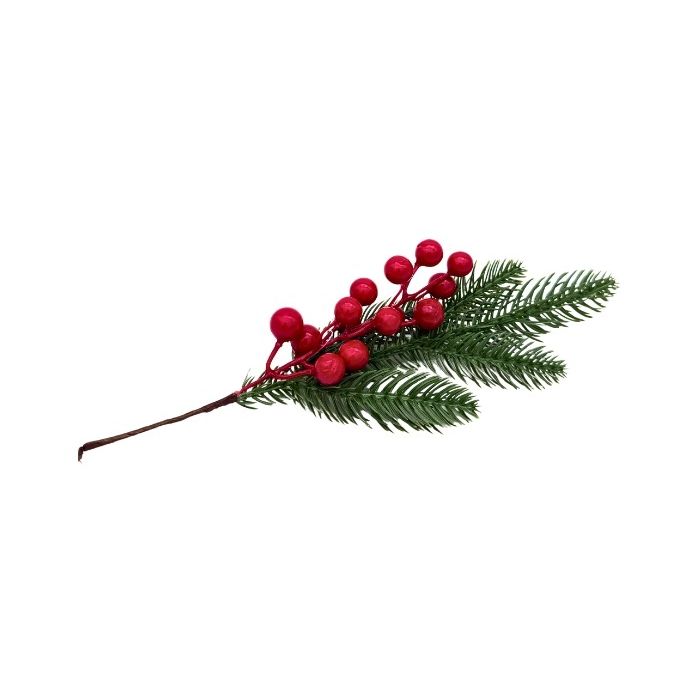 Kersttak met rode bessen