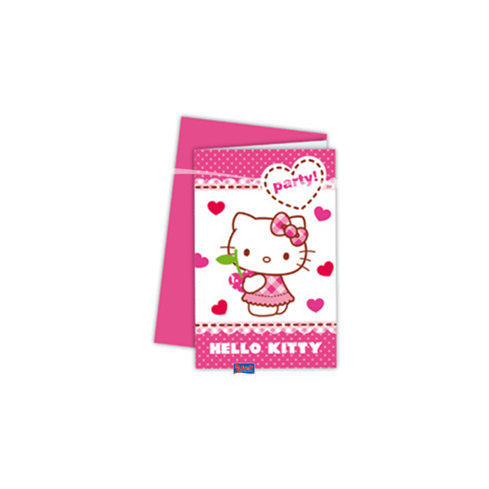 Uitnodiging Hello Kitty