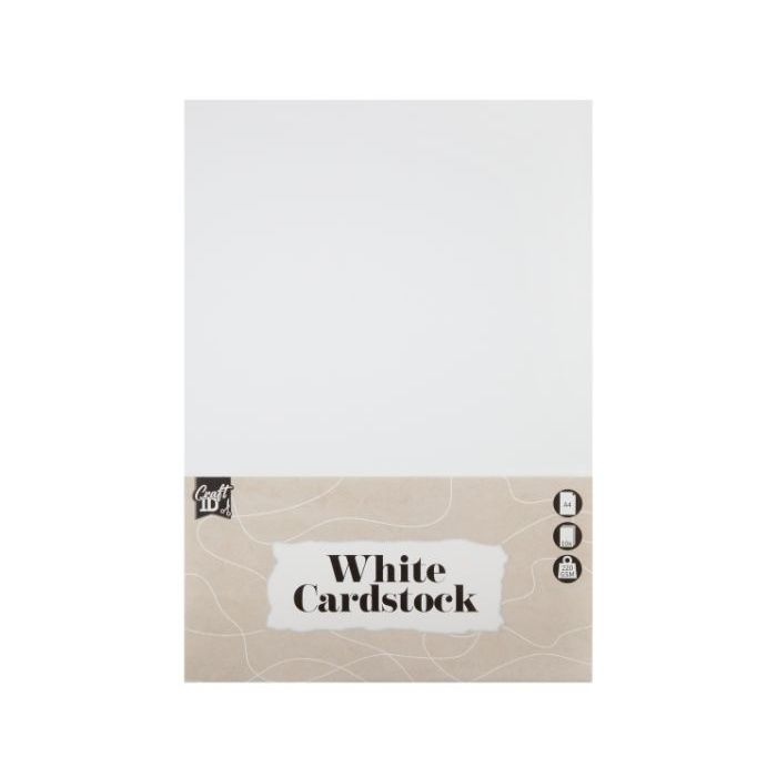Wit Hobbykarton A4 220 gram